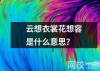 云想衣裳花想容是什么意思？