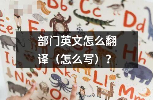 部门英文怎么翻译（怎么写）？